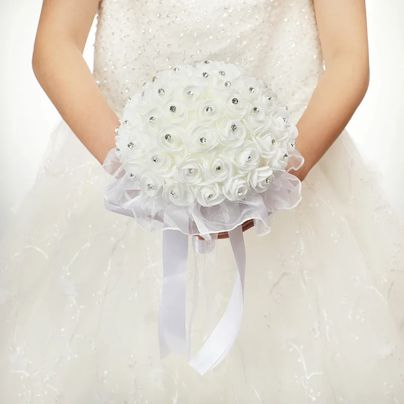 Hand bouquet simulation bouquet lace diamond white rose wedding hand bouquet wedding celebration supplies
Hand bouquet simulation bouquet lace diamond white rose wedding hand bouquet wedding celebration supplies