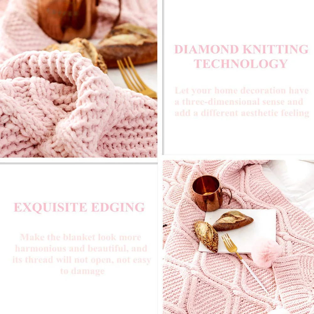 130x160cm Skin Friendly Throw Blanket Cover Cute Living Room Knitted Office Lounge Chenille Plush Bed Soft Couch Hairball
130x160cm Skin Friendly Throw Blanket Cover Cute Living Room Knitted Office Lounge Chenille Plush Bed Soft Couch Hairball