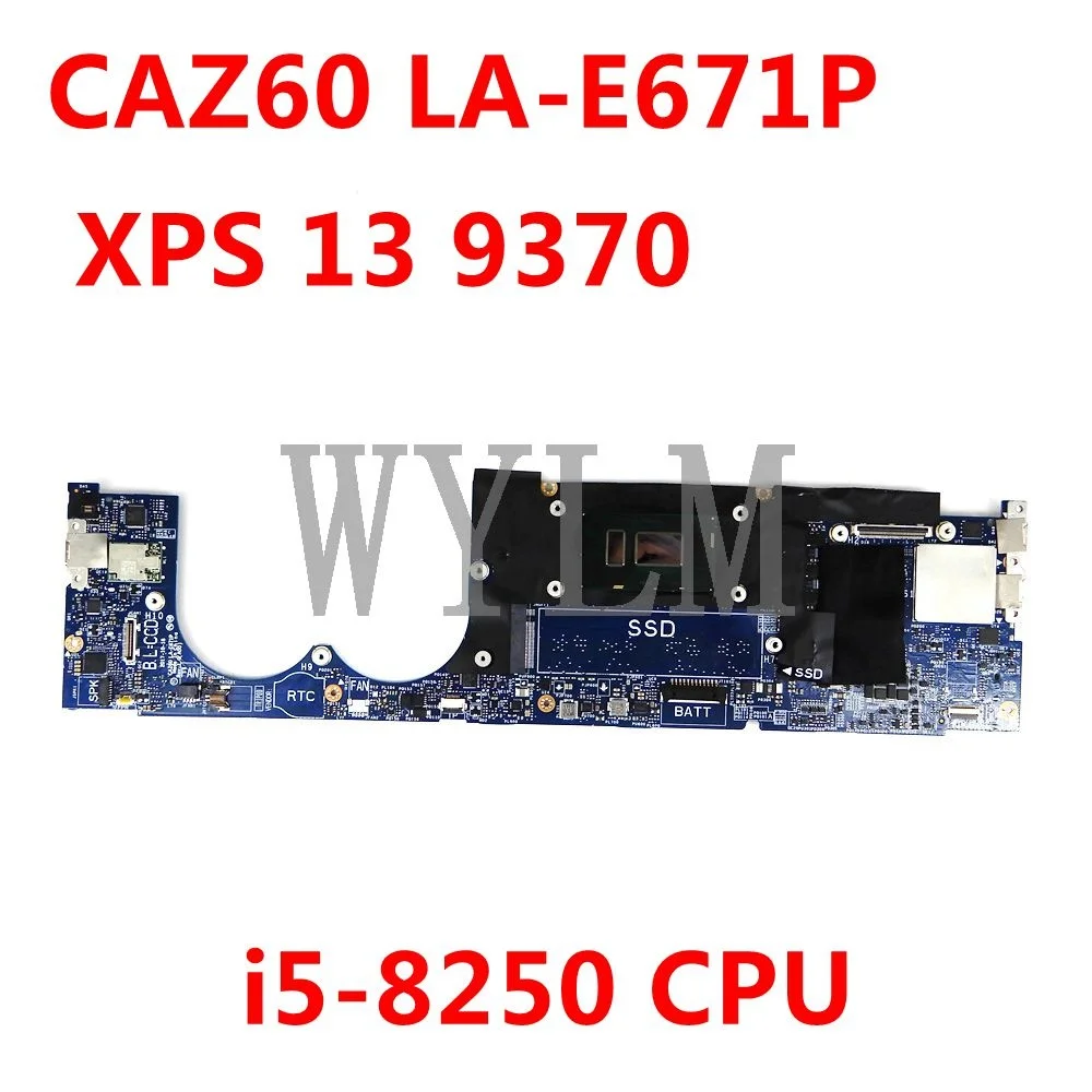 Материнская плата CN 0Y5F16 Y5F16 16 16 Гб ОЗУ CAZ60 LA-E671P i5-8250 для процессора Dell XPS 13 9370, материнская плата для ноутбука 100%, протестирована, работает хоро...
Материнская плата CN 0Y5F16 Y5F16 16 16 Гб ОЗУ CAZ60 LA-E671P i5-8250 для процессора Dell XPS 13 9370, материнская плата для ноутбука 100%, протестирована, работает хоро...