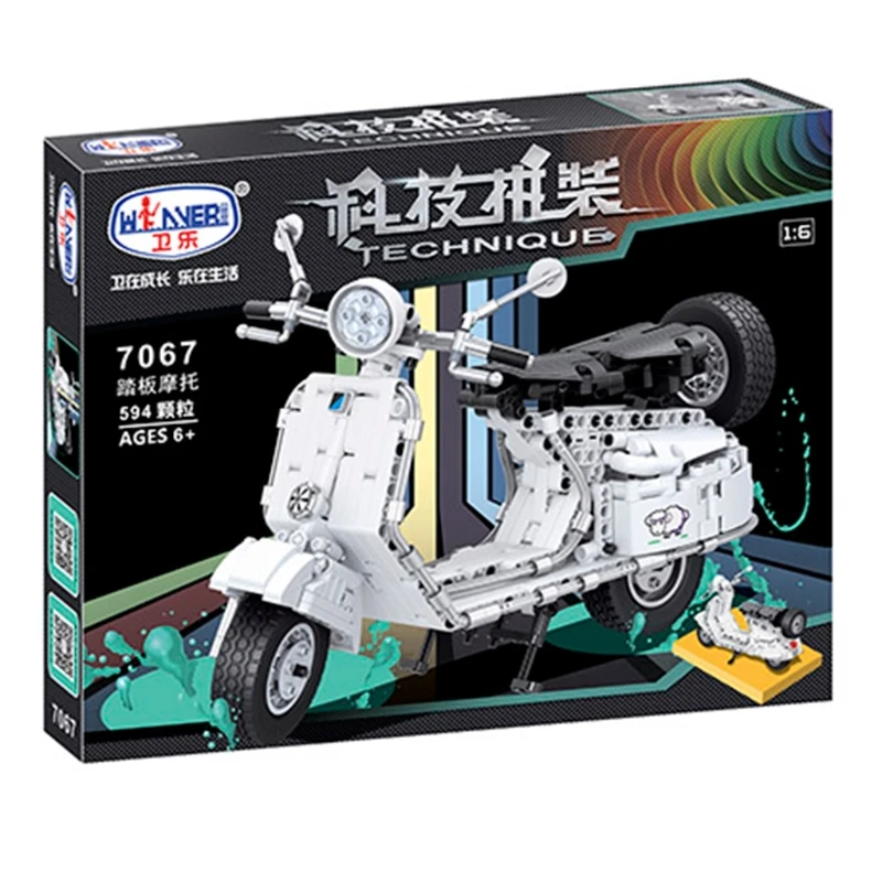 High-drilled Scooter Education Kits Toy, High-tech Autocycle Creative Assembly Blocks for Motorbikes Lovers
High-drilled Scooter Education Kits Toy, High-tech Autocycle Creative Assembly Blocks for Motorbikes Lovers