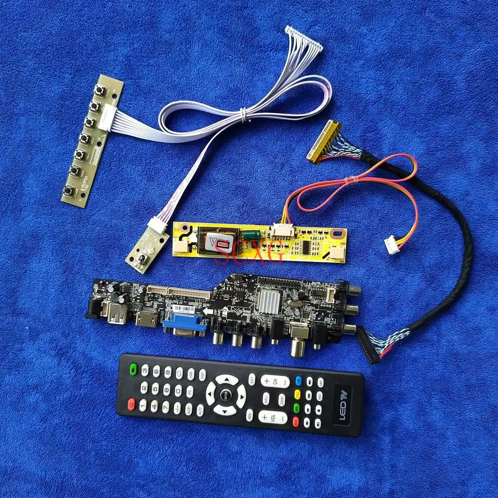 Digital DVB 30-Pin LVDS Controller Board USB VGA AV HDMI-compatible 1920*1080 2-CCFL KIT For CLAA215FA03/LTM215HT01/HM215WU1-400 
Digital DVB 30-Pin LVDS Controller Board USB VGA AV HDMI-compatible 1920*1080 2-CCFL KIT For CLAA215FA03/LTM215HT01/HM215WU1-400