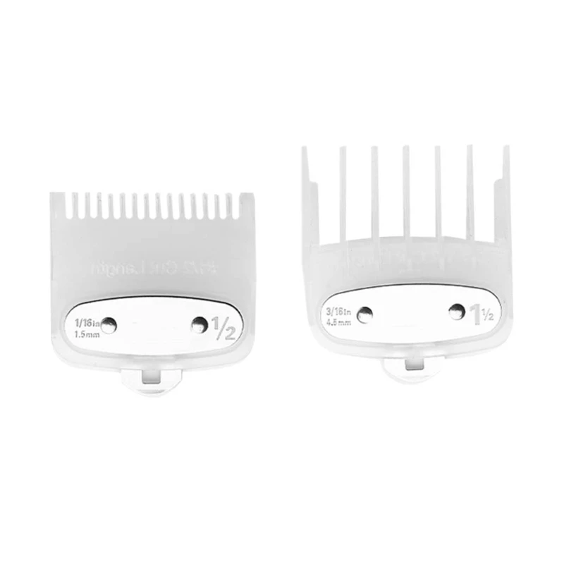 Professional Guide Comb Set 2Pcs Hair Clipper Guide Comb Set 1.5mm 4.5mm
Professional Guide Comb Set 2Pcs Hair Clipper Guide Comb Set 1.5mm 4.5mm