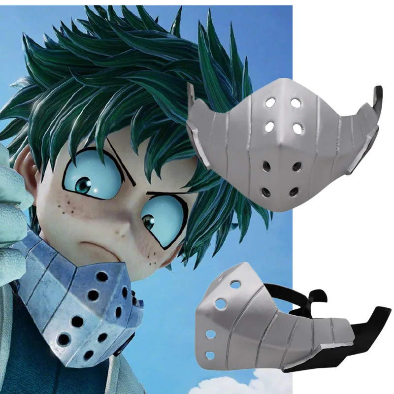 Костюм косплея Game Boku No My Hero Academia Midoriya Izuku Deku Mask включает Резиновые Маски Шлема Masquerade Halloween Party Props.