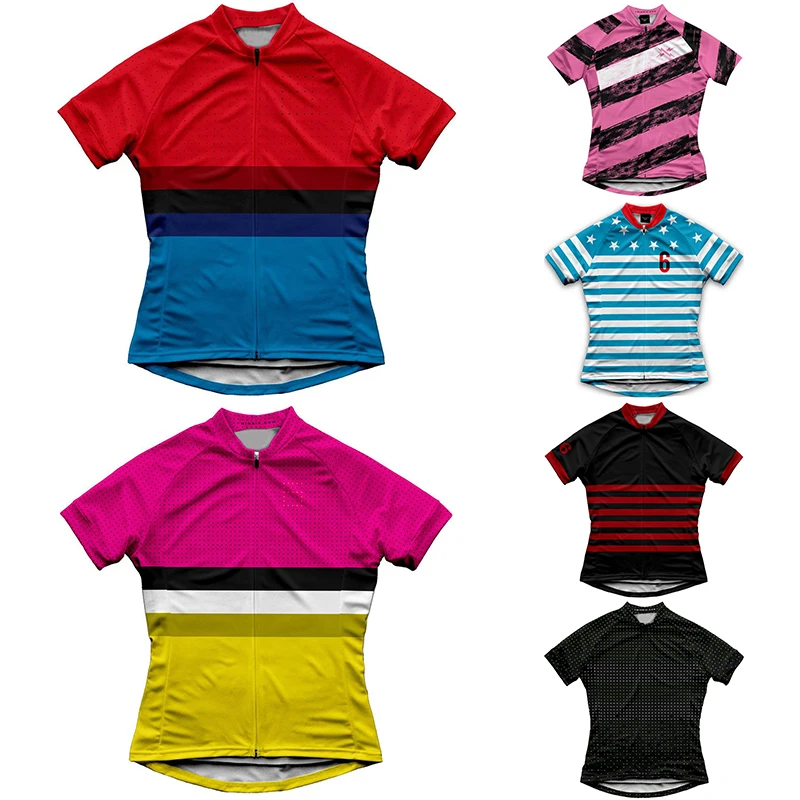 Women's SIX Cycling Jersey Short Sleeve Tops Pro Team Bicycle Clothing Custom Maillot Bike Apparel Sportswear Quick Dry Shirt
Women's SIX Cycling Jersey Short Sleeve Tops Pro Team Bicycle Clothing Custom Maillot Bike Apparel Sportswear Quick Dry Shirt