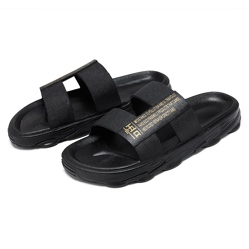 New Slippers for Men To Wear Outside Summer Fashion Thick Bottom Family Sports Beach Word Men's Slippers 
New Slippers for Men To Wear Outside Summer Fashion Thick Bottom Family Sports Beach Word Men's Slippers