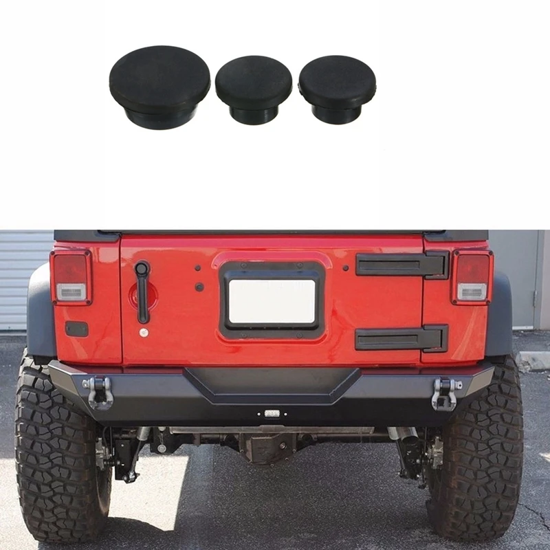 3X набор резиновых съемных штепсельных вилок для Jeep Wrangler JK 2007 2018 багажника штамп