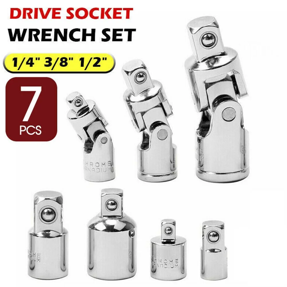 7Pc Universal Joint Impact Socket & Adapter Set,1/4\" 3/8\" 1/2\" Drive Socket Bit Wrench Adaptor Joint Converter Repair Tools
7Pc Universal Joint Impact Socket & Adapter Set,1/4\" 3/8\" 1/2\" Drive Socket Bit Wrench Adaptor Joint Converter Repair Tools