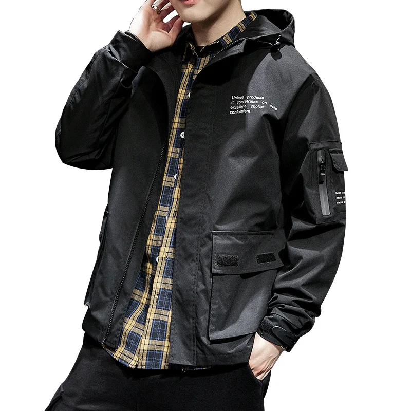 Tooling Jacket Men Spring and Autumn Loose Jacket Men Fashion Casual Men Hooded Jacket
Tooling Jacket Men Spring and Autumn Loose Jacket Men Fashion Casual Men Hooded Jacket