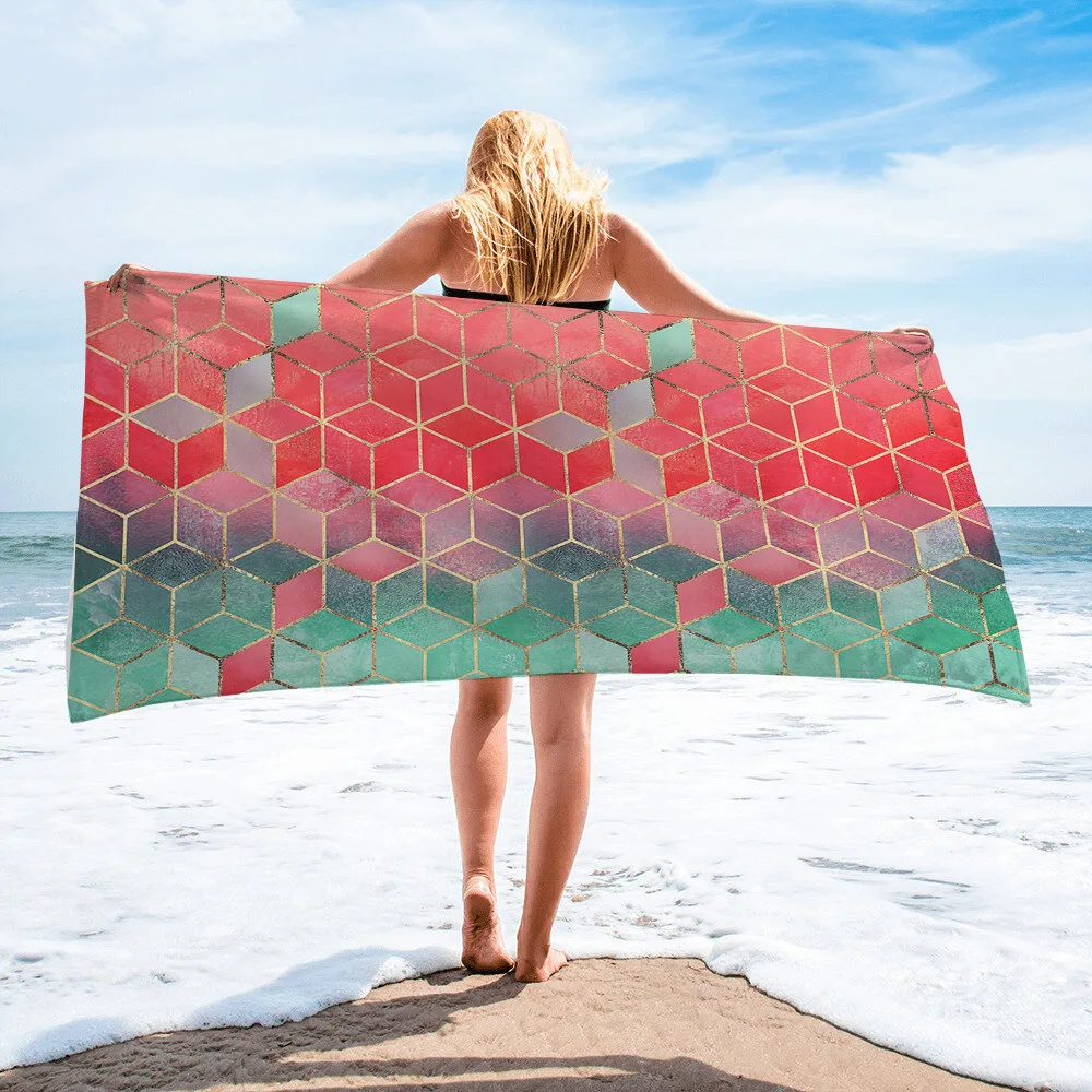 Microfiber Double-sided Velvet Bath Towel Geometric Abstract Quick-drying Beach Towel Diamond Lattice Sunscreen Shawl Yoga Mat
Microfiber Double-sided Velvet Bath Towel Geometric Abstract Quick-drying Beach Towel Diamond Lattice Sunscreen Shawl Yoga Mat