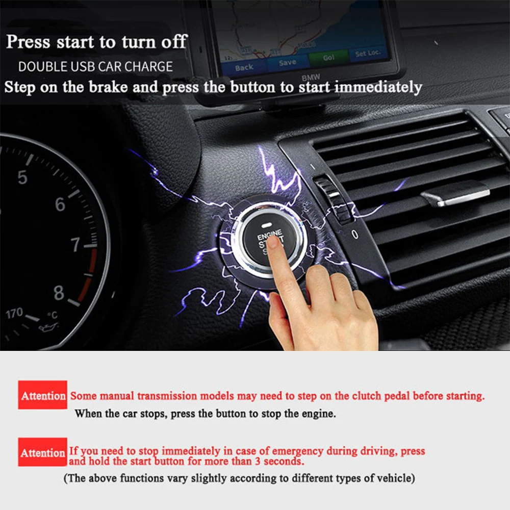 12V Car Alarm Passive Keyless Entry Remote Start/Stop Engine System Central Locking Car Engine Start Stop Button Automotive PKE
12V Car Alarm Passive Keyless Entry Remote Start/Stop Engine System Central Locking Car Engine Start Stop Button Automotive PKE