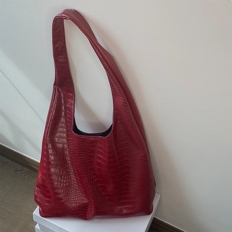 Bright PU Leather Women Shoulder Bags Fashion Crocodile Pattern Ladies Simple Casual Tote Large Capacity Female Shopping Handbag
Bright PU Leather Women Shoulder Bags Fashion Crocodile Pattern Ladies Simple Casual Tote Large Capacity Female Shopping Handbag