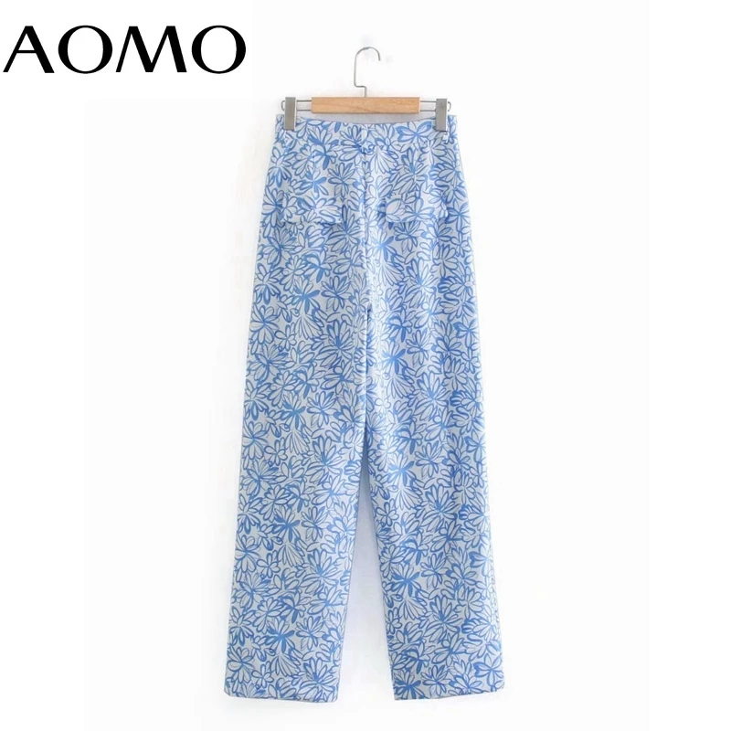 AOMO Fashion Women Floral Print Suit Pants Trousers Vintage Style Pockets Buttons Office Lady Pants Pantalon 2J44A
AOMO Fashion Women Floral Print Suit Pants Trousers Vintage Style Pockets Buttons Office Lady Pants Pantalon 2J44A