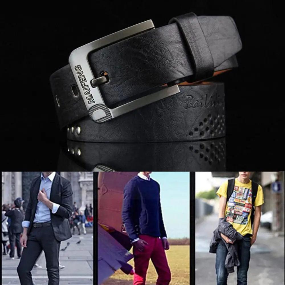 Classic Men's Leather Belt Casual Pin Buckle Waist Belt Strap Belts Waist Belt Waistband L3e3
Classic Men's Leather Belt Casual Pin Buckle Waist Belt Strap Belts Waist Belt Waistband L3e3