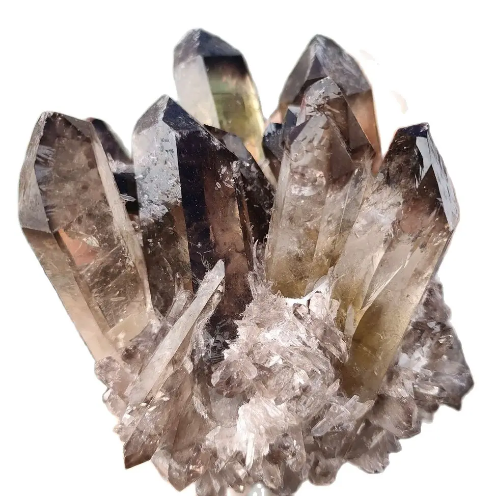 Natural Smoky Quartz Crystal Cluster healing crystals and stones Specimen Home Decoration 1PC
Natural Smoky Quartz Crystal Cluster healing crystals and stones Specimen Home Decoration 1PC