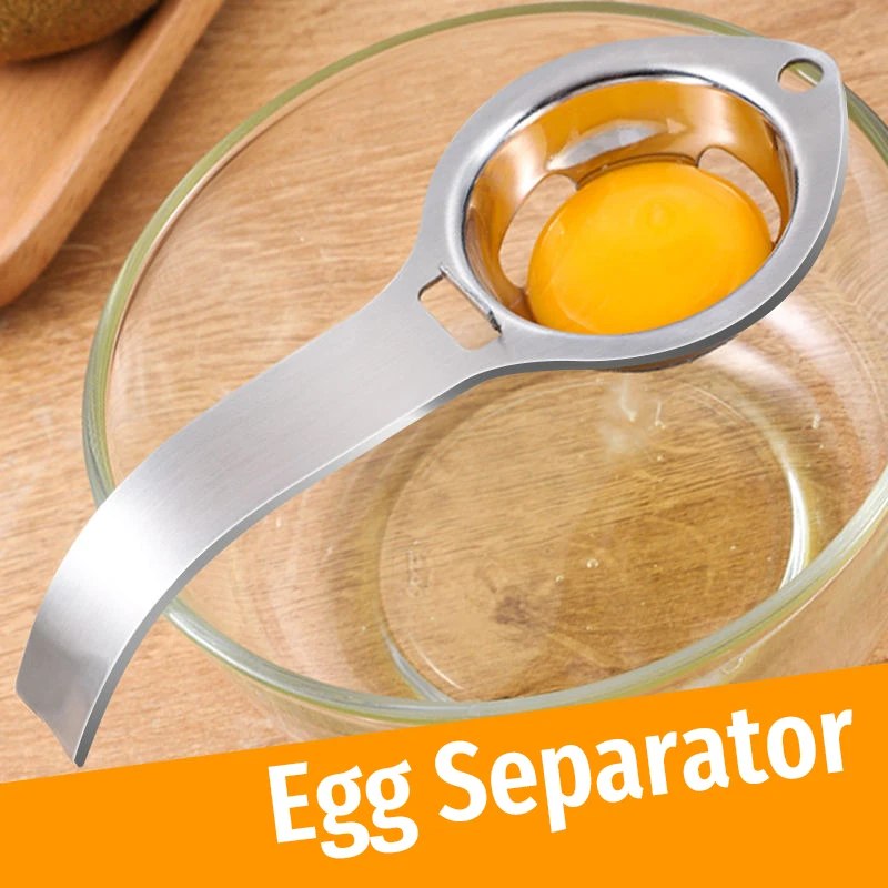 

Egg Divider Stainless Steel Egg Yolk Extractor Filter White Separator Strainer Egg Baking Tool Kitchen Gadget Cooking Tools