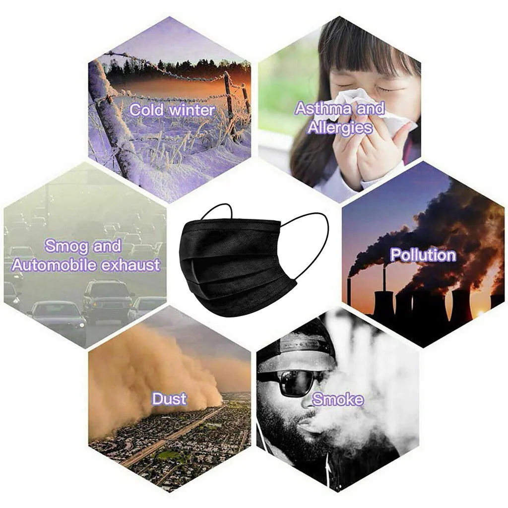 Black Mascarillas Disposable Mask Adults Activated Carbon Mask 4ply Dust Mouth Mask 50pc Fashion Non-woven Mascarilles In Stock
Black Mascarillas Disposable Mask Adults Activated Carbon Mask 4ply Dust Mouth Mask 50pc Fashion Non-woven Mascarilles In Stock