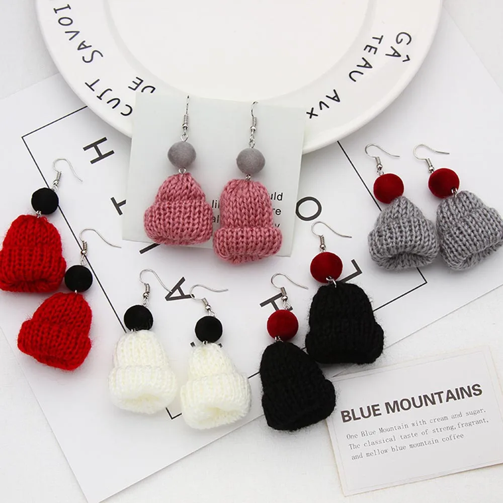Hat Wool Dangle Earrings Elegant Hairball Jewelry Christmas Girl Colorful Handmade Cute
Hat Wool Dangle Earrings Elegant Hairball Jewelry Christmas Girl Colorful Handmade Cute