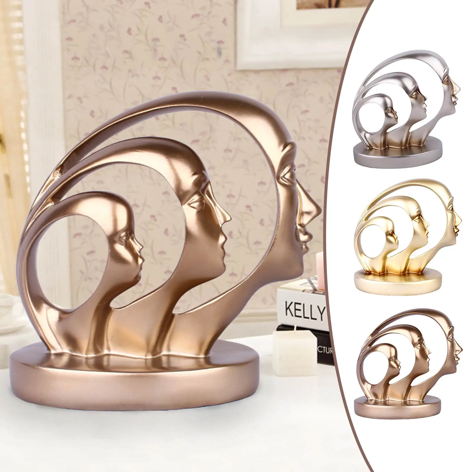 Resin Abstract Human Face Sculpture Ornaments Room Decor Ponderer Half-face Art Statue Showpiece Lifelike Handicrafts Decoration
Resin Abstract Human Face Sculpture Ornaments Room Decor Ponderer Half-face Art Statue Showpiece Lifelike Handicrafts Decoration