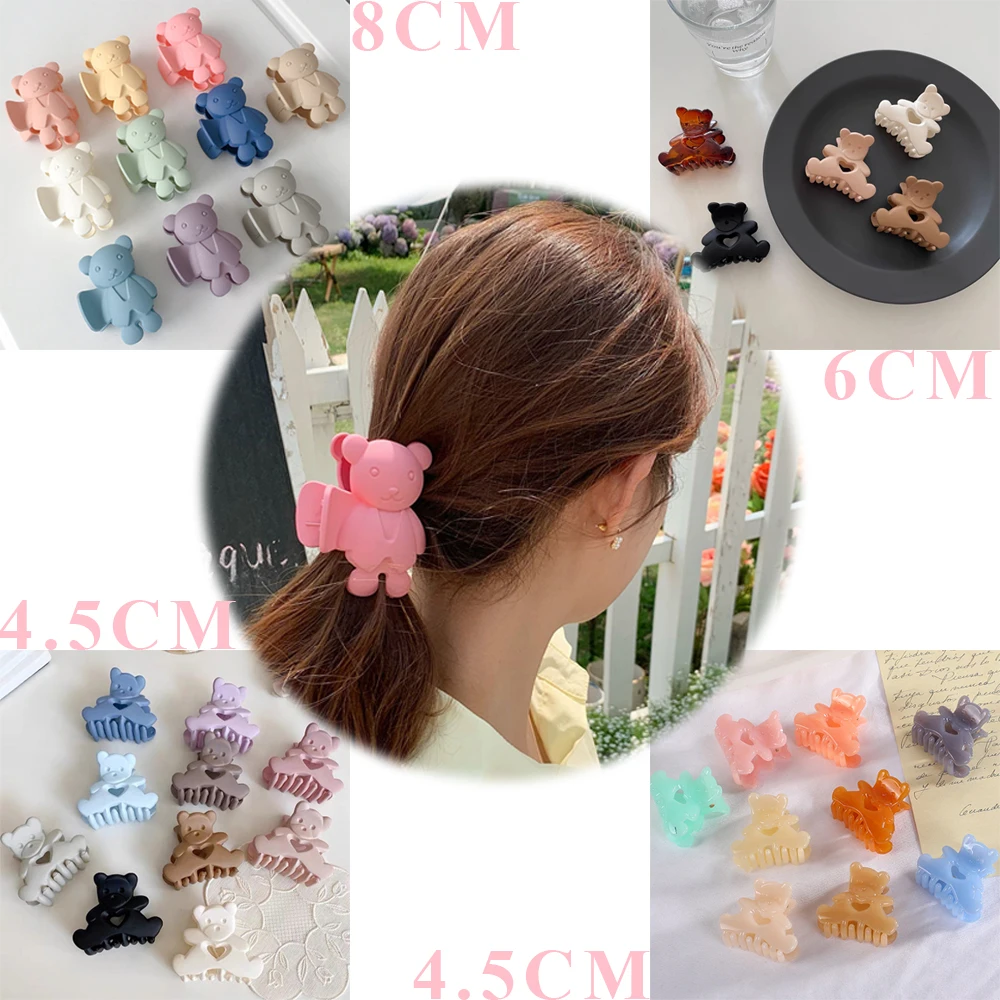 Fashion Candy Color Bear Hair Claw Clip Kawaii Girl Heart Cartoon Hairpin Korea New Ins Lovely Sweet Hair Accessories for Women
Fashion Candy Color Bear Hair Claw Clip Kawaii Girl Heart Cartoon Hairpin Korea New Ins Lovely Sweet Hair Accessories for Women