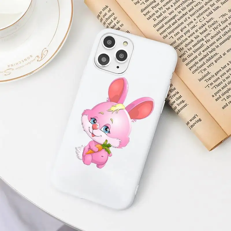 Cute cartoon Rabbit pink heart Phone Case Candy Color for iPhone 6 6S 7 8 11 12 XS X SE 2020 XR mini pro Plus MAX funda
Cute cartoon Rabbit pink heart Phone Case Candy Color for iPhone 6 6S 7 8 11 12 XS X SE 2020 XR mini pro Plus MAX funda