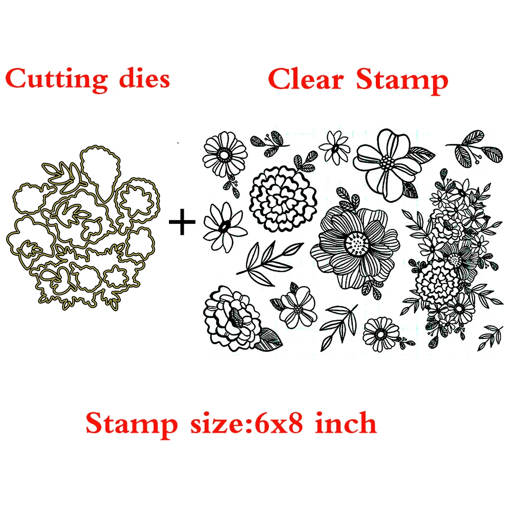 Love Flower Clear Stamps Coordinating Cutting dies for DIY Scrapbooking Craft Card Stempels New 2020 Silicone Seal
Love Flower Clear Stamps Coordinating Cutting dies for DIY Scrapbooking Craft Card Stempels New 2020 Silicone Seal
