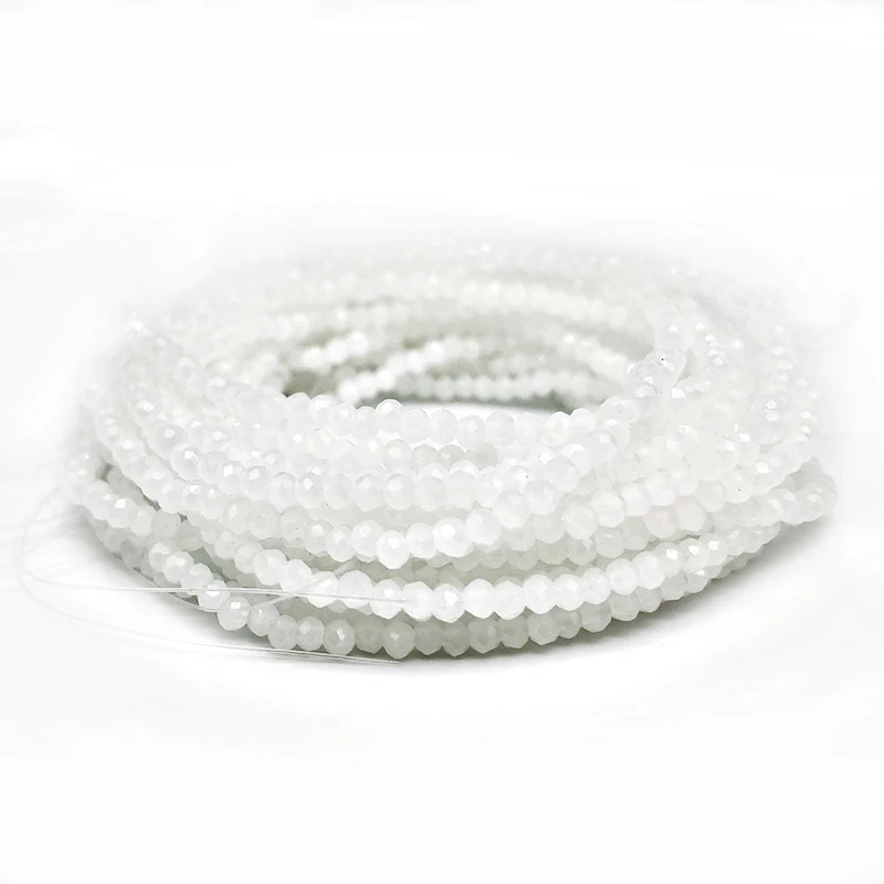 1mm Round Faceted Flat White Crystal Glass Beads Loose Spacer Beads for Jewelry Making DIY Bracelet Necklace Accessories
1mm Round Faceted Flat White Crystal Glass Beads Loose Spacer Beads for Jewelry Making DIY Bracelet Necklace Accessories