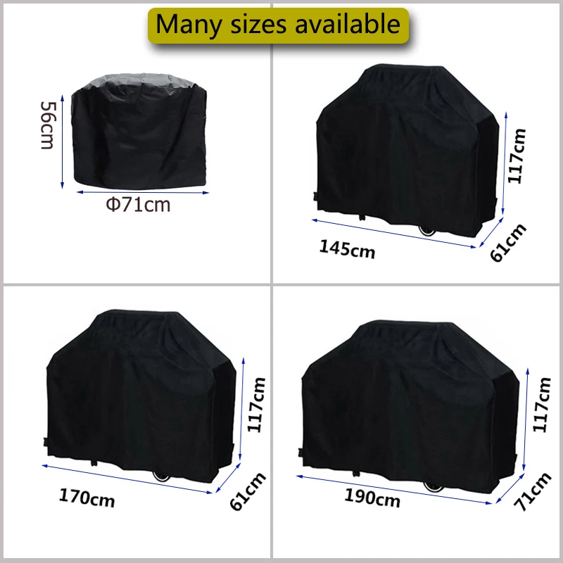 BBQ Cover Anti-Dust Waterproof Weber Heavy Duty Charbroil Grill Cover Rain Protective Barbecue Cover Round
BBQ Cover Anti-Dust Waterproof Weber Heavy Duty Charbroil Grill Cover Rain Protective Barbecue Cover Round