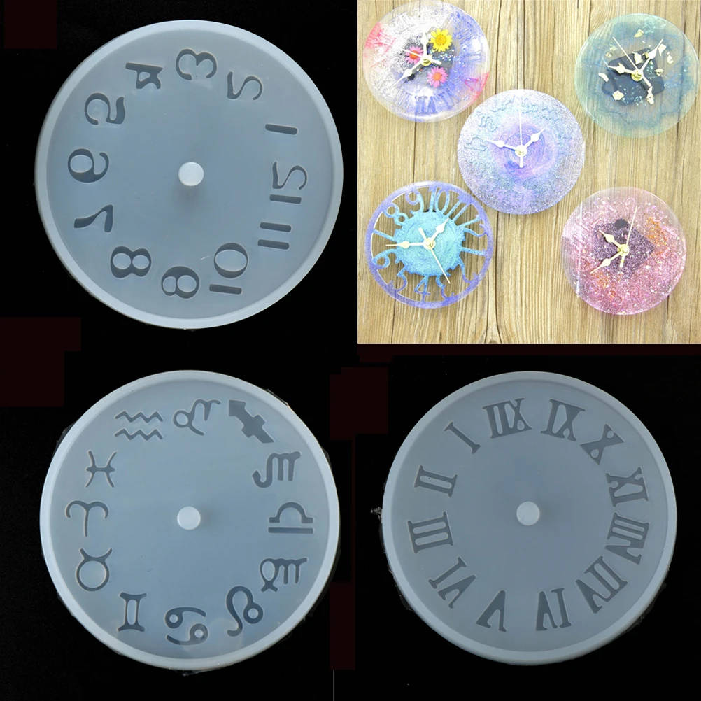 9.8cm Roman Numerals Constellation Clock Silicone Mold For Epoxy Resin Jewelry Making DIY Hand Craft
9.8cm Roman Numerals Constellation Clock Silicone Mold For Epoxy Resin Jewelry Making DIY Hand Craft