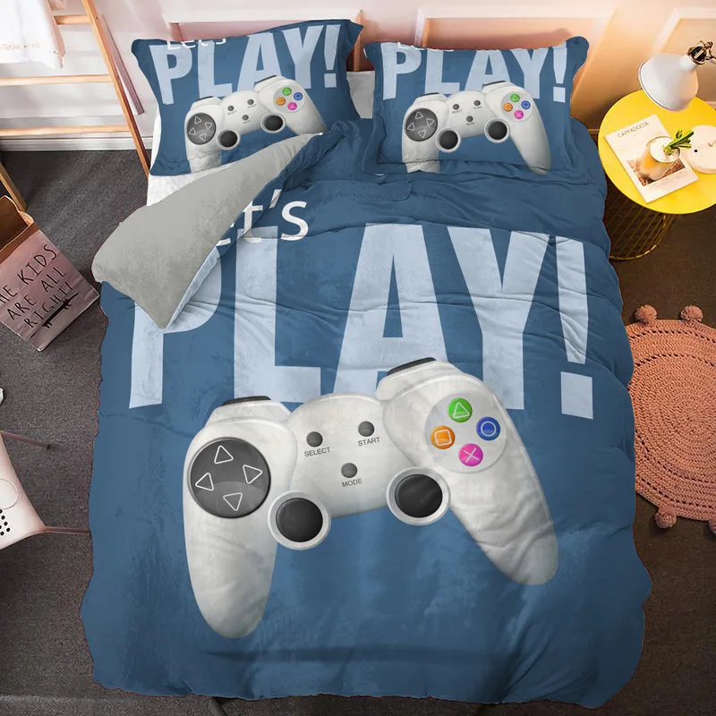 Modern 3D Gamer Bedding Set 2/3pcs Gamepad Print Comforter Duvet Cover For Kids Adult Game Bed Covers Bedclothes Gift 
Modern 3D Gamer Bedding Set 2/3pcs Gamepad Print Comforter Duvet Cover For Kids Adult Game Bed Covers Bedclothes Gift