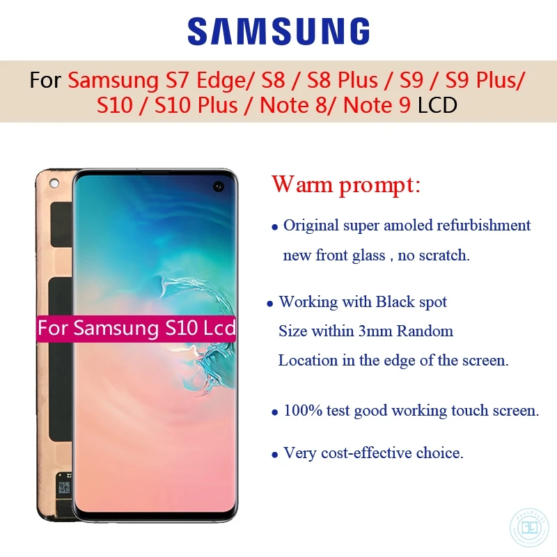 Оригинальный Для samsung Galaxy S10 2019 SM-G9730 G973F ЖК-дисплей сенсорный экран дигитайзер Super Amoeld S10 Plus G9750 ЖК-дисплей
Оригинальный Для samsung Galaxy S10 2019 SM-G9730 G973F ЖК-дисплей сенсорный экран дигитайзер Super Amoeld S10 Plus G9750 ЖК-дисплей