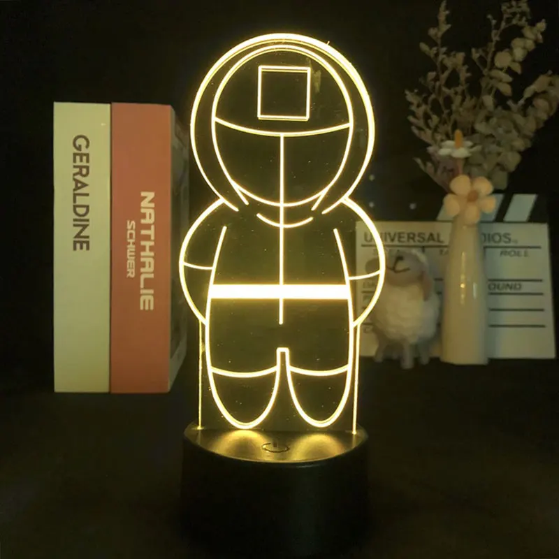 TV Squid Game 3D Night Light Alarm Clock Base Directly Supply 7 Color with Remote Hot Selling Decorative Dropship Childrens
TV Squid Game 3D Night Light Alarm Clock Base Directly Supply 7 Color with Remote Hot Selling Decorative Dropship Childrens