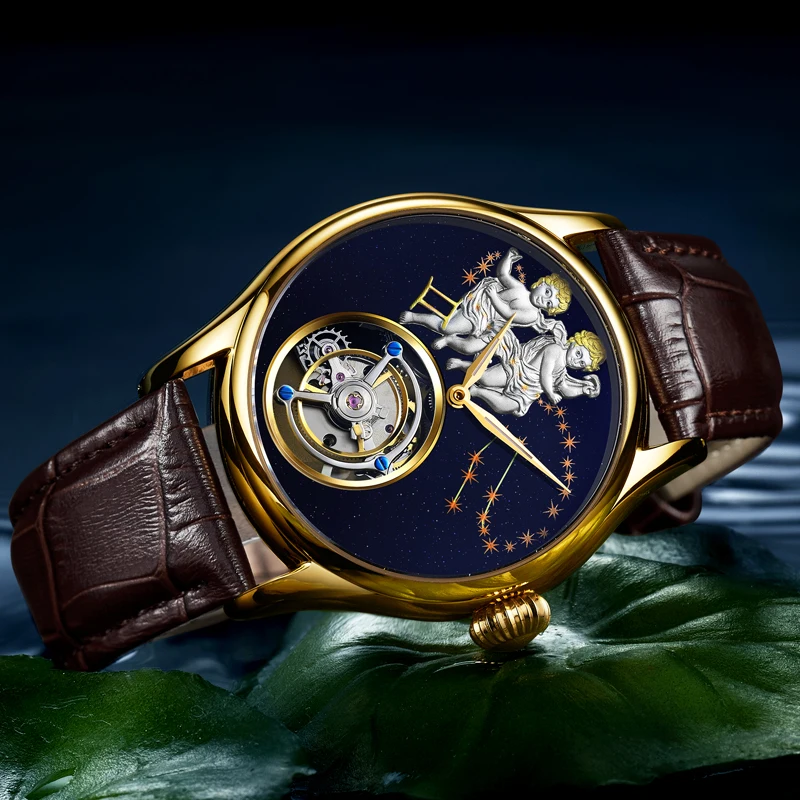 Real Top 100% Tourbillon Watch Luxury Brand Fashion Men Watches Personality Creative Embossed Gemini Business Gift Male Clock
Real Top 100% Tourbillon Watch Luxury Brand Fashion Men Watches Personality Creative Embossed Gemini Business Gift Male Clock