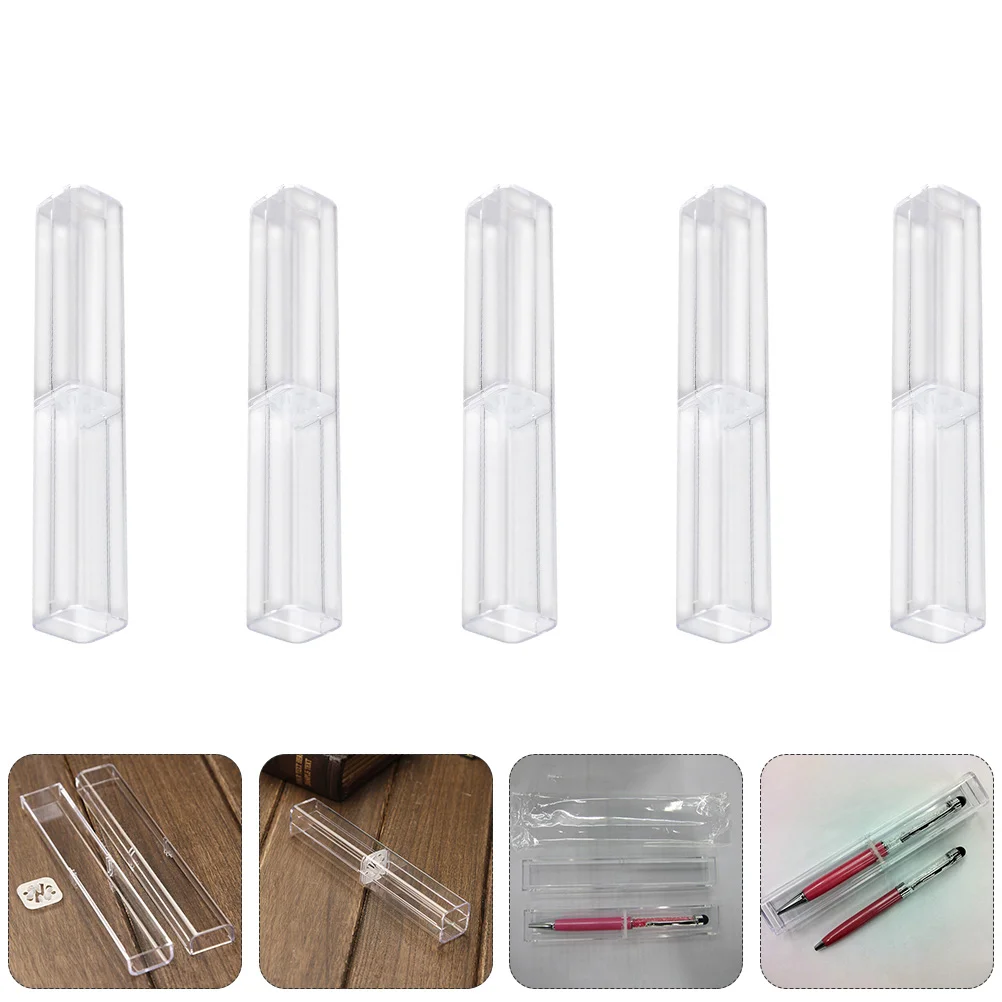 20 Pcs Transparent Ink Pen Cases Quadrangle Design Pen Boxes Student Stationery
20 Pcs Transparent Ink Pen Cases Quadrangle Design Pen Boxes Student Stationery