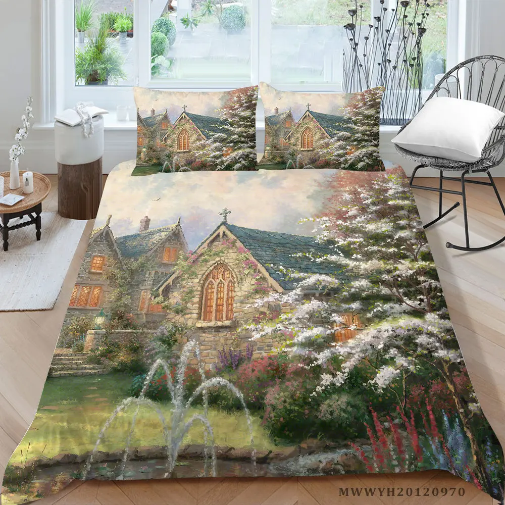 Beautiful Cottage Bedding Set Double Country Style Duvet Cover For Girls Queen King Twin Full Single Fantasy Bed Set 3D Print
Beautiful Cottage Bedding Set Double Country Style Duvet Cover For Girls Queen King Twin Full Single Fantasy Bed Set 3D Print