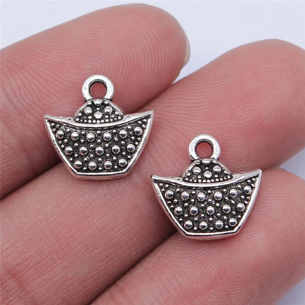 50pcs 14x13mm Antique Silver Color Antique Gold Color Ingots Charms For Jewelry Making DIY Jewelry Findings
50pcs 14x13mm Antique Silver Color Antique Gold Color Ingots Charms For Jewelry Making DIY Jewelry Findings