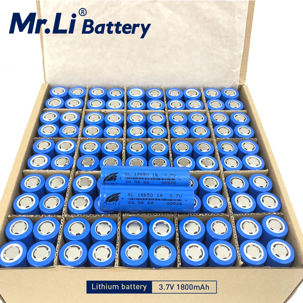 18650 Lithium-Ion 3.7V 1800mah 2500mah 2600mah 2900mah 3000mah 3200mah Rechargeable Battery Cell 100 PCS For LED Light Kid Car
18650 Lithium-Ion 3.7V 1800mah 2500mah 2600mah 2900mah 3000mah 3200mah Rechargeable Battery Cell 100 PCS For LED Light Kid Car