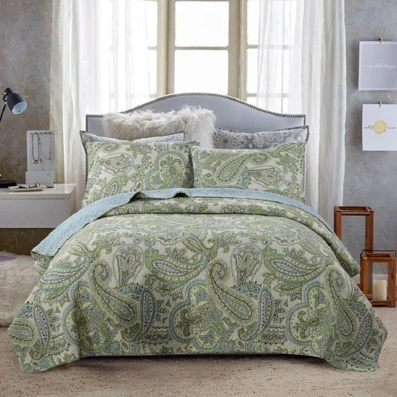 CHAUSUB Bedspread on the Bed Cotton Quilt 1Piece Printed Coverlet Twin Size 180x220cm Quilted Blanket for Bed 
CHAUSUB Bedspread on the Bed Cotton Quilt 1Piece Printed Coverlet Twin Size 180x220cm Quilted Blanket for Bed