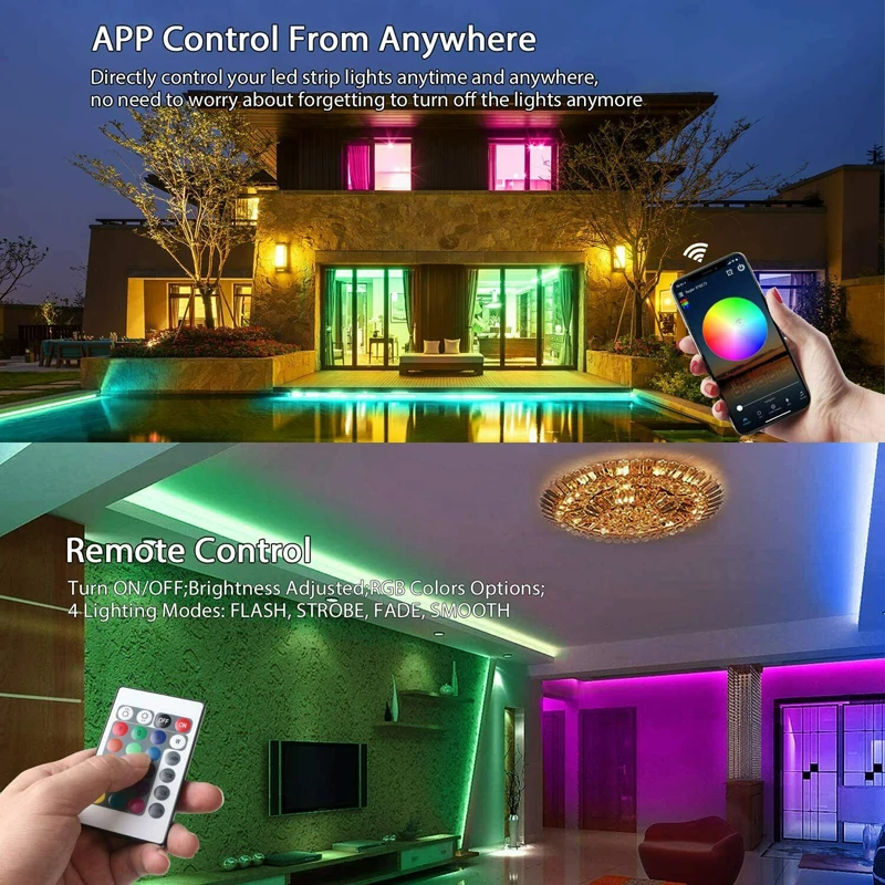 10M 15M 20M LED Strip Light RGB 5050 Flexible Ribbon Fita Led Light Strip RGB Tape Diode DC 12V / 24V + Remote Control
10M 15M 20M LED Strip Light RGB 5050 Flexible Ribbon Fita Led Light Strip RGB Tape Diode DC 12V / 24V + Remote Control