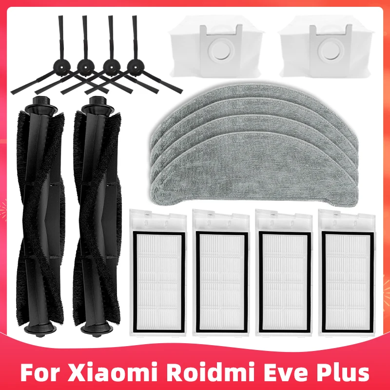 Replacement For Xiaomi Roidmi Eve Plus SDJ01RM Main Side Brush Hepa Filter Mop Dust Bag Vacuum Cleaner Spare Parts Accessories
Replacement For Xiaomi Roidmi Eve Plus SDJ01RM Main Side Brush Hepa Filter Mop Dust Bag Vacuum Cleaner Spare Parts Accessories