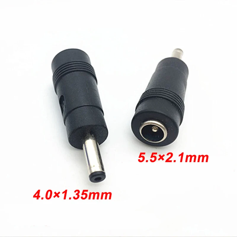

COMPSON 1pcs DC Connector 5.5 x 2.1mm Female to 4.0×1.35mm Male Plug Converter Laptop Power Adapter 5.5×2.1mm to 4.0×1.35mm