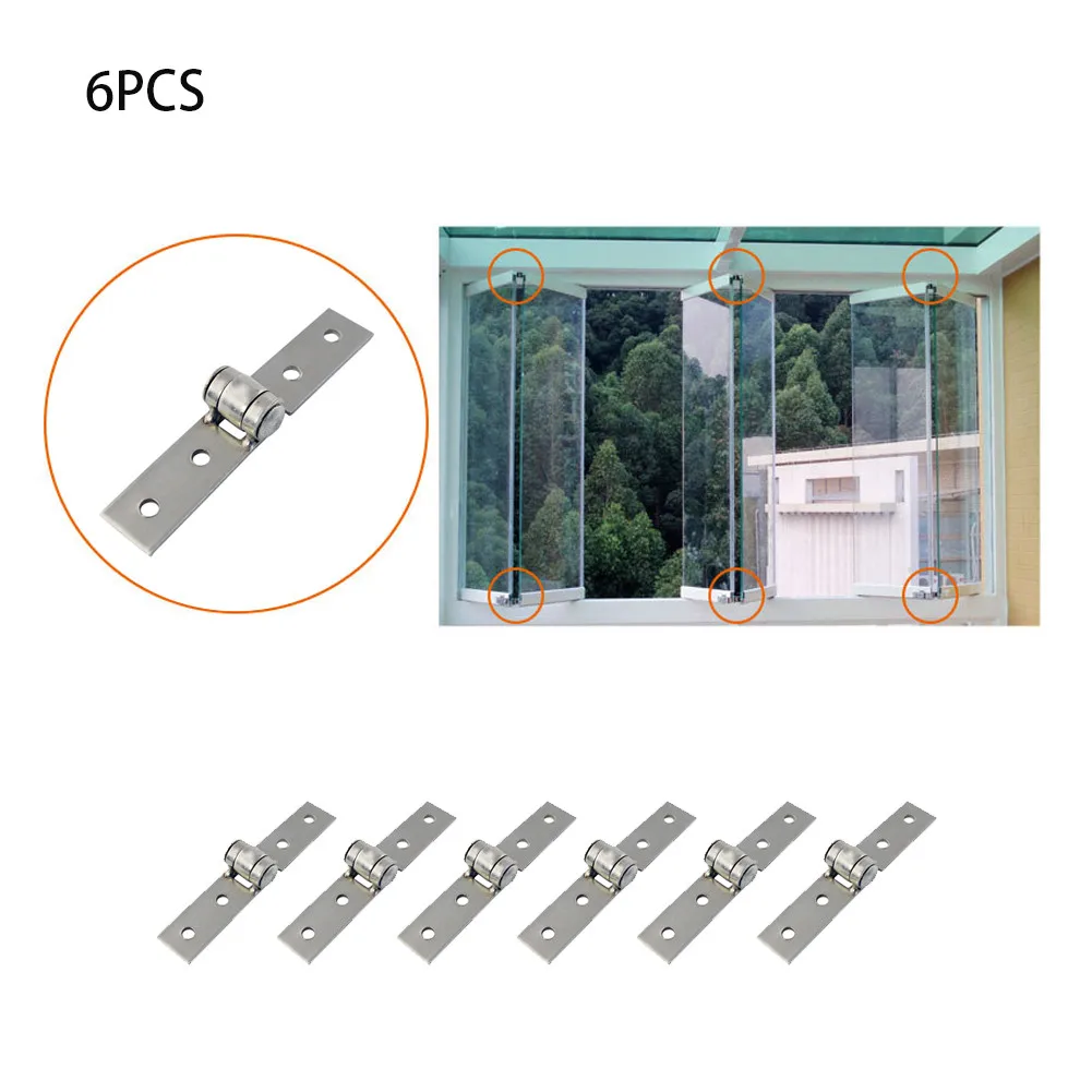 6Pcs 87*16mm Stainless Steel Hinge Cabinet Electric Box Hinge Four-hole Folding Frameless Glass Balcony Door Window Hinge
6Pcs 87*16mm Stainless Steel Hinge Cabinet Electric Box Hinge Four-hole Folding Frameless Glass Balcony Door Window Hinge