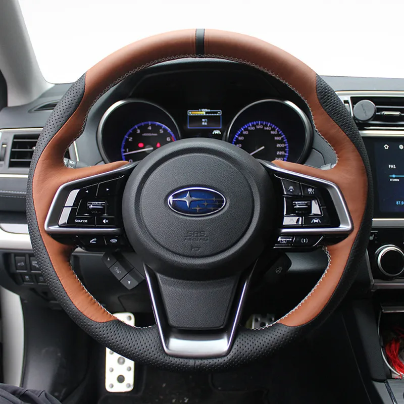 DIY Hand-Stitched Flip Leather Car Steering Wheel Cover for Subaru Forester Legacy XV Outback BRZ Tribeca Auto Accessories
DIY Hand-Stitched Flip Leather Car Steering Wheel Cover for Subaru Forester Legacy XV Outback BRZ Tribeca Auto Accessories