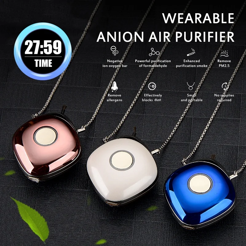 Personal Wearable Air Purifier Necklace USB Mini Portable Air Freshner Ionizer Negative Ion Generator
Personal Wearable Air Purifier Necklace USB Mini Portable Air Freshner Ionizer Negative Ion Generator