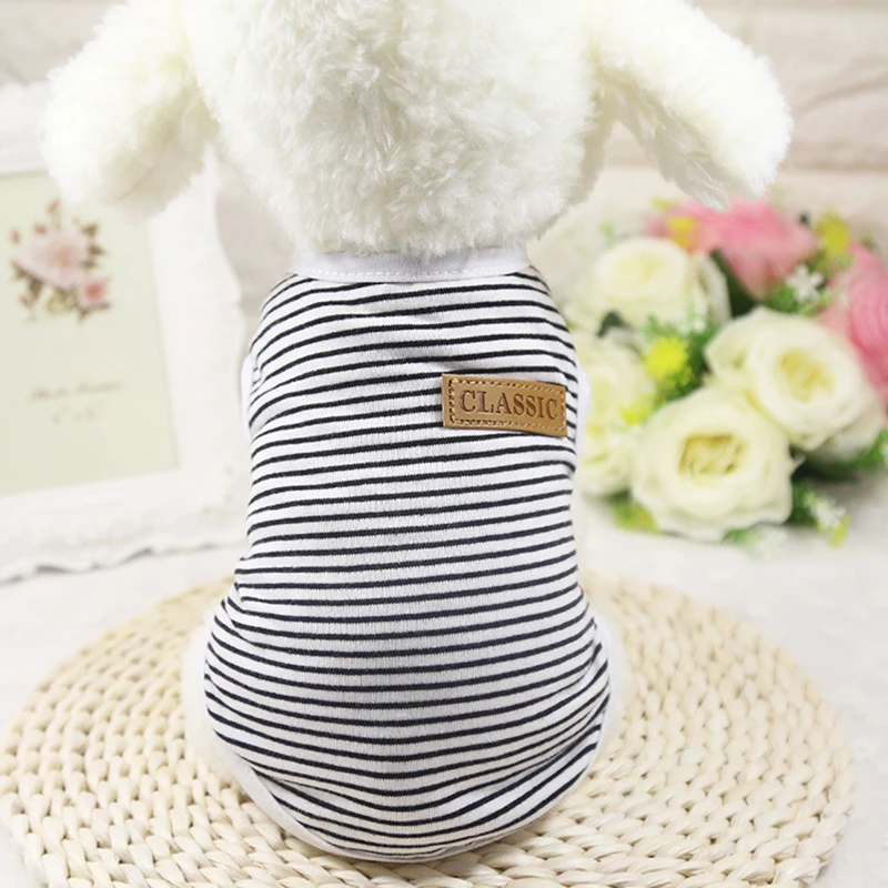 Summer Striped Dog Shirt Dog Vest Shirt Pet Clothing for Dogs Costume Cotton Puppy Pet Clothes for Small Dogs Outfits Ropa Perro
Summer Striped Dog Shirt Dog Vest Shirt Pet Clothing for Dogs Costume Cotton Puppy Pet Clothes for Small Dogs Outfits Ropa Perro