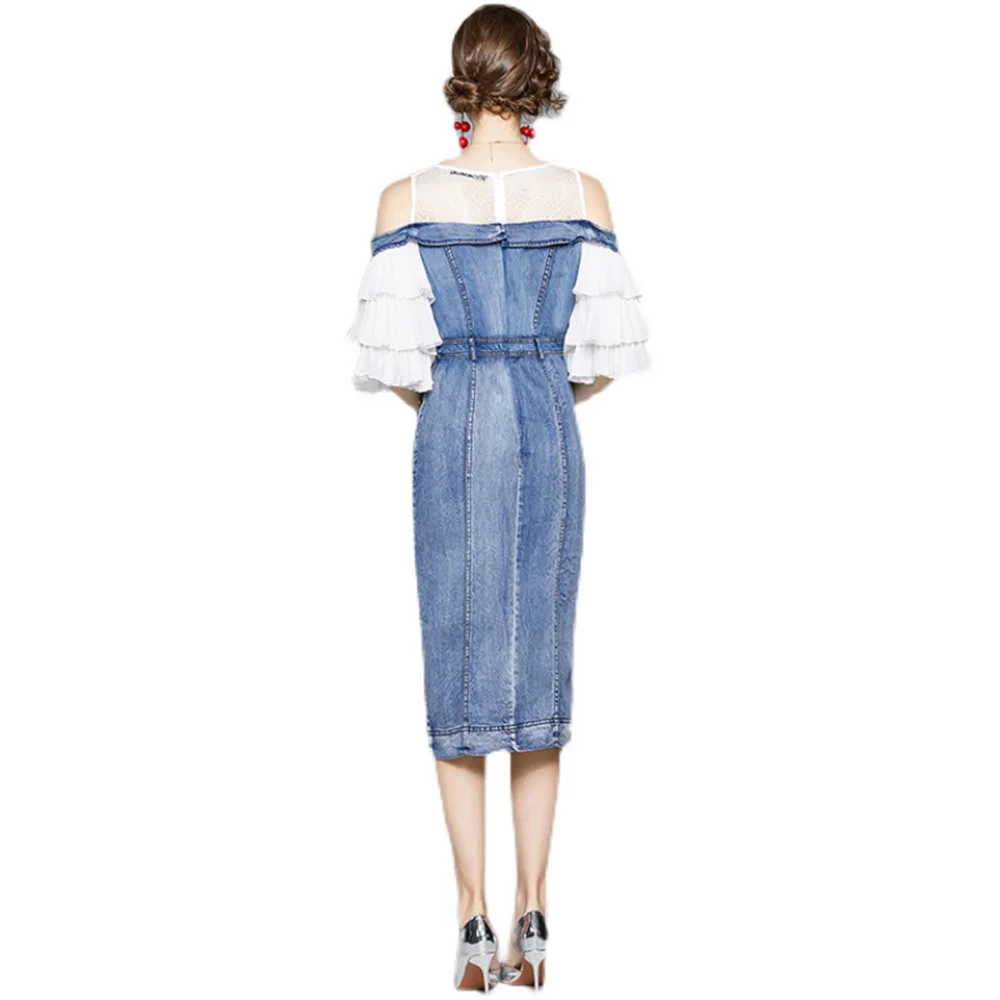 High Street Fashion Commute Women's Dress 2021 Spring Summer Temperament Elegant Splicing Strapless Flared Sleeves Round Neck
High Street Fashion Commute Women's Dress 2021 Spring Summer Temperament Elegant Splicing Strapless Flared Sleeves Round Neck