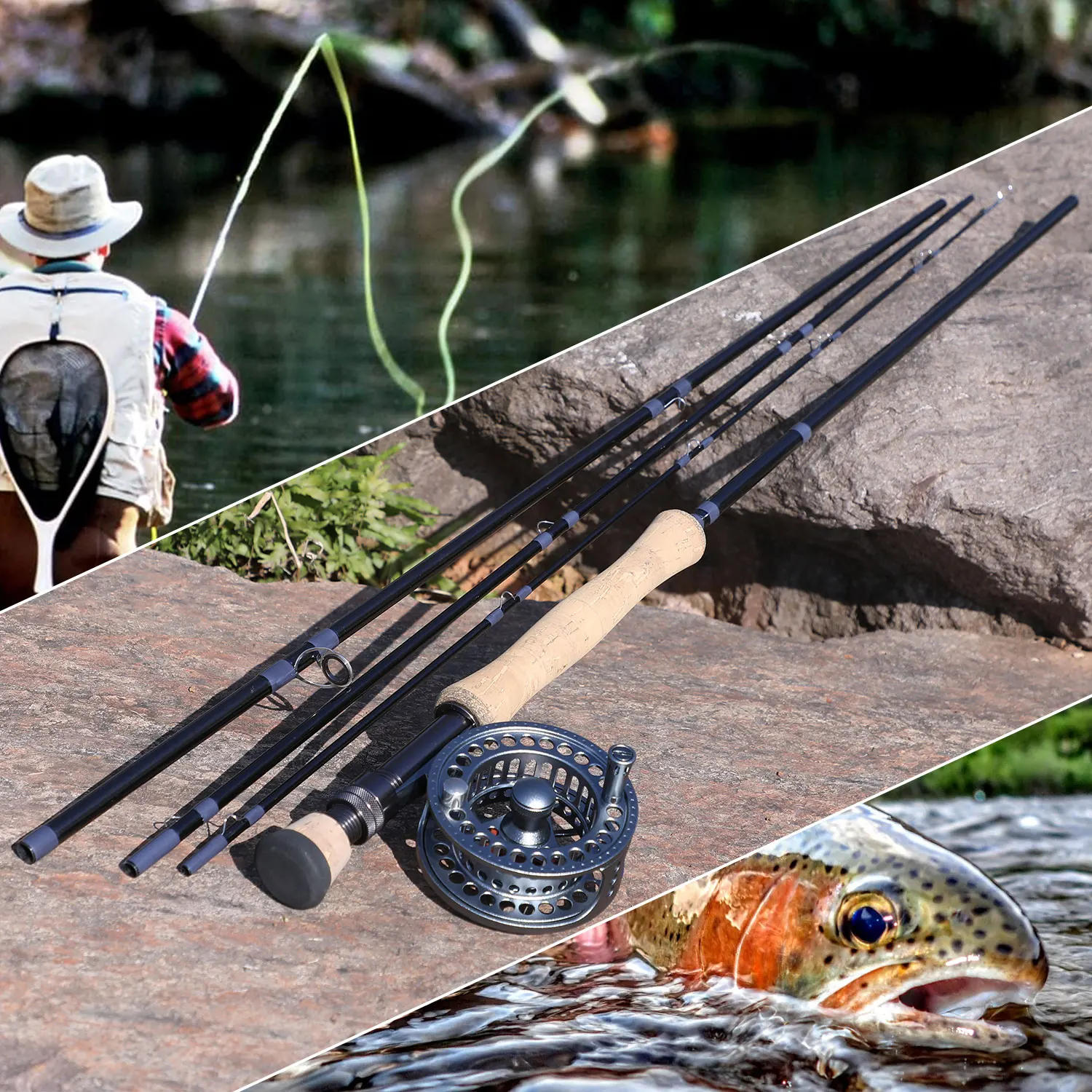 2.7m Fly Fishing Rod Combo Ultralight Fly Rods And 5/6 7/8 Cnc-Machined Aluminum Fly Fishing Reel Set Fishing Tackle
2.7m Fly Fishing Rod Combo Ultralight Fly Rods And 5/6 7/8 Cnc-Machined Aluminum Fly Fishing Reel Set Fishing Tackle