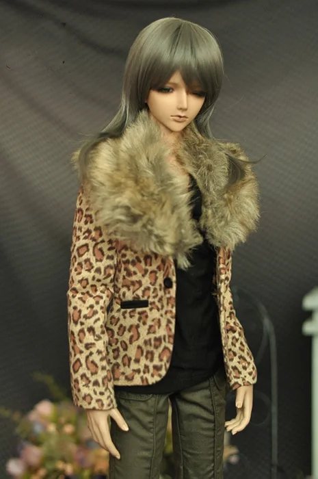 1/3 весы BJD одежда съемный меховой воротник леопардовое пальто для BJD/SD SD13 SD17 SSDF ID72
