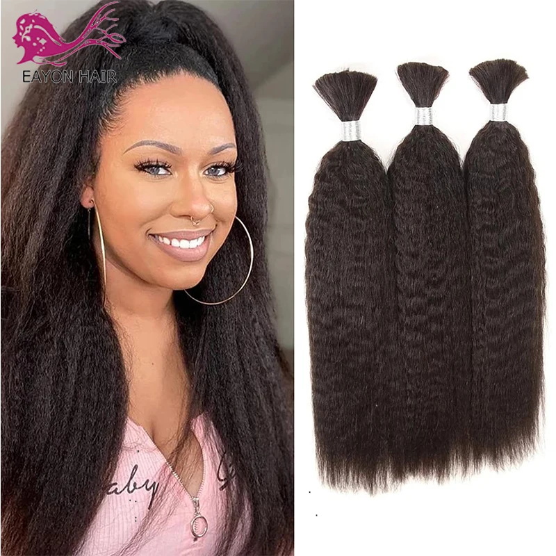 Pre-Colored Peruvian Hair Weave Bundles Kinky Striaght Human Hair Bulk 1/2/3 Bundles Braiding Hair Extensions Braids Hair
Pre-Colored Peruvian Hair Weave Bundles Kinky Striaght Human Hair Bulk 1/2/3 Bundles Braiding Hair Extensions Braids Hair