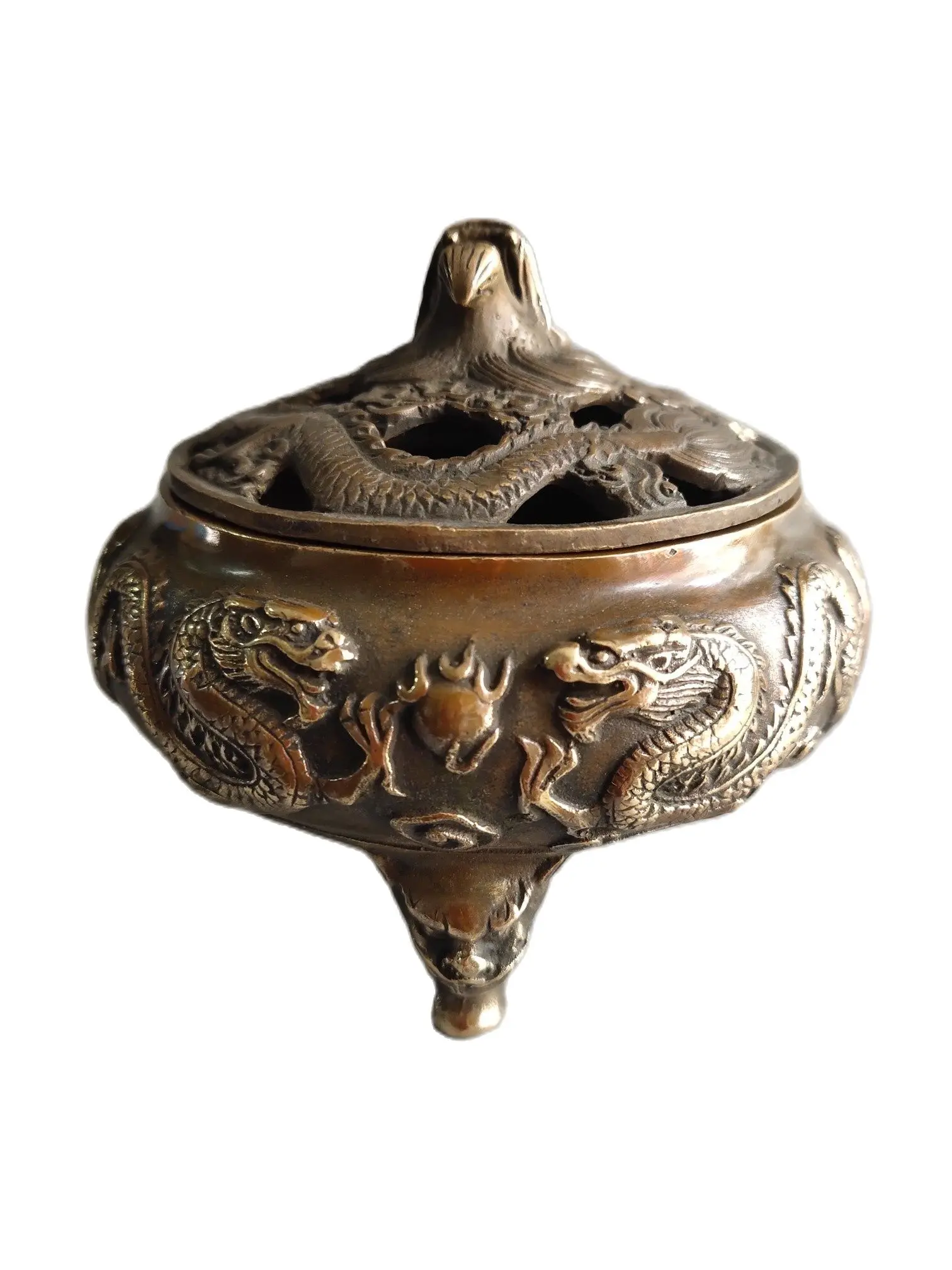 Chinese Old Pure Copper Handmade buddha incense burner,Home Decoration Metal censer
Chinese Old Pure Copper Handmade buddha incense burner,Home Decoration Metal censer