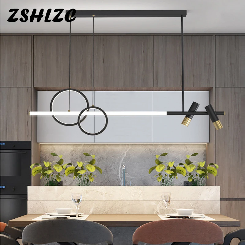 New Simple Chandelier Lighting Modern Hang Lamp Chandelier Led for Living room Dining room Kitchen Luminaires 110V 220V Black
New Simple Chandelier Lighting Modern Hang Lamp Chandelier Led for Living room Dining room Kitchen Luminaires 110V 220V Black